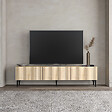 HABITAT ET JARDIN - Meuble TV en bois "Oscar" - 180 x 31 x 45 cm - Marron clair - vignette