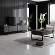 HABITAT ET JARDIN - Meuble TV en bois "Luxe" - 180 x 30 x 50 cm - Noir - vignette