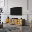 HABITAT ET JARDIN - Meuble TV en bois "Aydos" 180 x 35 x 45 cm - Chêne - vignette