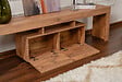 HABITAT ET JARDIN - Meuble TV en bois "Enclave" - 180 x 31 x 50 cm - Marron - vignette