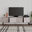 HABITAT ET JARDIN - Meuble TV en bois "Dune" - 180 x 29 x 50 cm - Moka clair - vignette