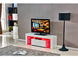HABITAT ET JARDIN - Meuble TV LED "Borda" - 130 x 34 x 45 cm - Blanc laqué - vignette