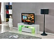 HABITAT ET JARDIN - Meuble TV LED "Borda" - 130 x 34 x 45 cm - Blanc laqué - vignette