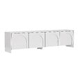 HABITAT ET JARDIN - Meuble TV en bois "Aurelia" - 180 x 32 x 45 cm - Blanc - vignette