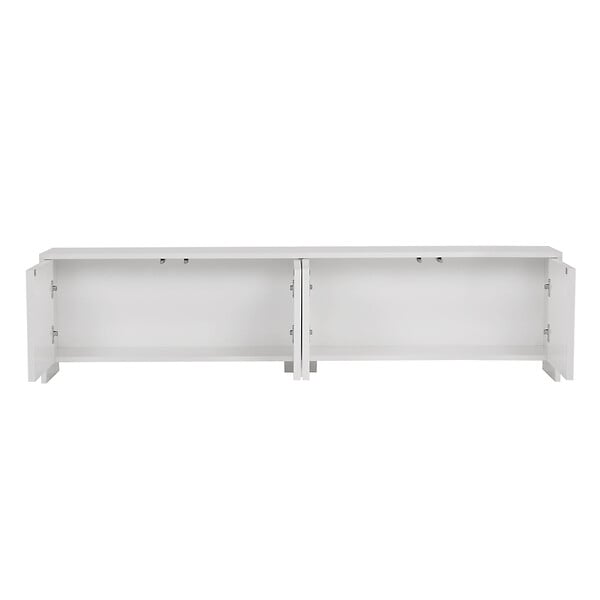 HABITAT ET JARDIN - Meuble TV en bois "Aurelia" - 180 x 32 x 45 cm - Blanc - large