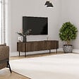 HABITAT ET JARDIN - Meuble TV en bois "Herman" - 160 x 31 x 45 cm - Marron - vignette