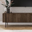 HABITAT ET JARDIN - Meuble TV en bois "Herman" - 160 x 31 x 45 cm - Marron - vignette