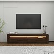 HABITAT ET JARDIN - Meuble TV en bois "Bati" - 150 x 36 x 46 cm - Marron - vignette