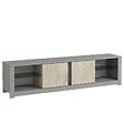 HABITAT ET JARDIN - Meuble TV en bois "Aydos" 180 x 35 x 45 cm - Gris - vignette