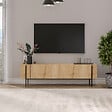 HABITAT ET JARDIN - Meuble TV en bois "Herman" - 160 x 31 x 45 cm - Beige - vignette