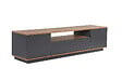HABITAT ET JARDIN - Meuble TV en bois "Veramont" - 180 x 44 x 44 cm - Gris anthracite - vignette