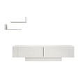 HABITAT ET JARDIN - Meuble TV en bois "Matera" - 150 x 31 x 41 cm - Blanc - vignette
