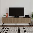 HABITAT ET JARDIN - Meuble TV en bois "Dune" - 180 x 29 x 50 cm - Marron - vignette