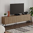 HABITAT ET JARDIN - Meuble TV en bois "Dune" - 180 x 29 x 50 cm - Marron - vignette