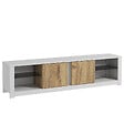 HABITAT ET JARDIN - Meuble TV en bois "Aydos" 180 x 35 x 45 cm - Blanc - vignette