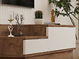 HABITAT ET JARDIN - Meuble TV en bois "Barko" - 160 x 35 x 35 cm - Pin atlantiqueBlanc - vignette