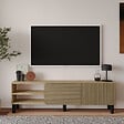 HABITAT ET JARDIN - Meuble TV en bois "River" - 150 x 31 x 48 cm - Beige - vignette