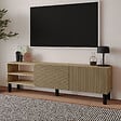 HABITAT ET JARDIN - Meuble TV en bois "River" - 150 x 31 x 48 cm - Beige - vignette