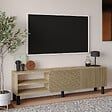 HABITAT ET JARDIN - Meuble TV en bois "River" - 150 x 31 x 48 cm - Beige - vignette