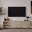 HABITAT ET JARDIN - Meuble TV en bois "River" - 150 x 31 x 48 cm - Travertin - vignette