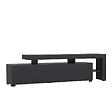 HABITAT ET JARDIN - Meuble TV en bois "Beliz" - 192 x 37 x 53 cm - Anthracite - vignette