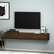HABITAT ET JARDIN - Meuble TV en bois "Terra" - 180 x 31 x 26 cm - Marron - vignette