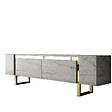 HABITAT ET JARDIN - Meuble TV en bois "Yildiz" - 180 x 30 x 50 cm - TravertinOr - vignette