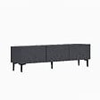 HABITAT ET JARDIN - Meuble TV en bois "Felix" 160 x 31,4 x 44,1 cm - Anthracite - vignette