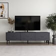 HABITAT ET JARDIN - Meuble TV en bois "Felix" 160 x 31,4 x 44,1 cm - Anthracite - vignette