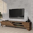 HABITAT ET JARDIN - Meuble TV en bois "Beril" - 180 x 40 x 37 cm - Noyer - vignette