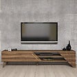HABITAT ET JARDIN - Meuble TV en bois "Beril" - 180 x 40 x 37 cm - Noyer - vignette