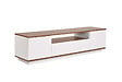 HABITAT ET JARDIN - Meuble TV en bois "Veramont" - 180 x 44 x 44 cm - Marron foncé - vignette