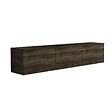 HABITAT ET JARDIN - Meuble TV suspendu en bois avec éclairage LED "Neon" - 160 x 32 x 35 cm - Marron foncé - vignette