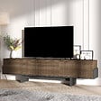HABITAT ET JARDIN - Meuble TV en bois "Hege" - 180 x 30 x 44 cm - Noir - vignette