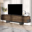 HABITAT ET JARDIN - Meuble TV en bois "Hege" - 180 x 30 x 44 cm - Noir - vignette