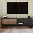 HABITAT ET JARDIN - Meuble TV en bois "Ravello" - 150 x 30 x 45 cm - Marron - vignette