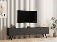 HABITAT ET JARDIN - Meuble TV en bois "Parlak" - 160 x 25 x 40 cm - Gris anthracite - vignette
