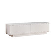 HABITAT ET JARDIN - Meuble TV en bois "FN1" - 140 x 35 x 38 cm - Blanc - vignette
