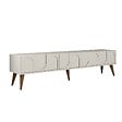 HABITAT ET JARDIN - Meuble TV en bois "Lyon" - 180 x 35 x 44 cm - CrèmeNoix - vignette