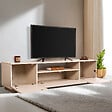 HABITAT ET JARDIN - Meuble TV en bois "Veramont" - 180 x 44 x 44 cm - Beige - vignette