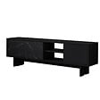 HABITAT ET JARDIN - Meuble TV en bois "Ravello" - 150 x 30 x 45 cm - Noir - vignette