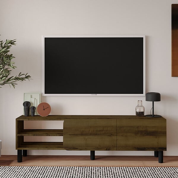 HABITAT ET JARDIN - Meuble TV en bois "River" - 150 x 31 x 48 cm - Marron - large