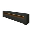 HABITAT ET JARDIN - Meuble TV en bois "Bati" - 150 x 36 x 46 cm - Gris anthracite - vignette