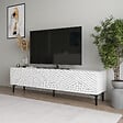 HABITAT ET JARDIN - Meuble TV en bois "Felix" - 160 x 31 x 44 cm - Blanc - vignette