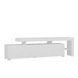 HABITAT ET JARDIN - Meuble TV en bois "Beliz" 192 x 37 x 53 cm - Blanc - vignette