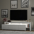 HABITAT ET JARDIN - Meuble TV en bois "Beliz" 192 x 37 x 53 cm - Blanc - vignette