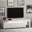 HABITAT ET JARDIN - Meuble TV en bois "Beliz" 192 x 37 x 53 cm - Blanc - vignette