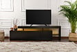 HABITAT ET JARDIN - Meuble TV en bois "Beliz" 192 x 37 x 53 cm - Bois Noir - vignette