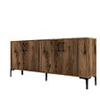 HABITAT ET JARDIN - Buffet en bois "Kiev" - 180 x 35 x 78 cm - Noyer - vignette