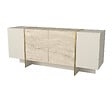 HABITAT ET JARDIN - Buffet en bois "Veyron" - 180 x 46 x 75 cm - Travertin, Grès - vignette